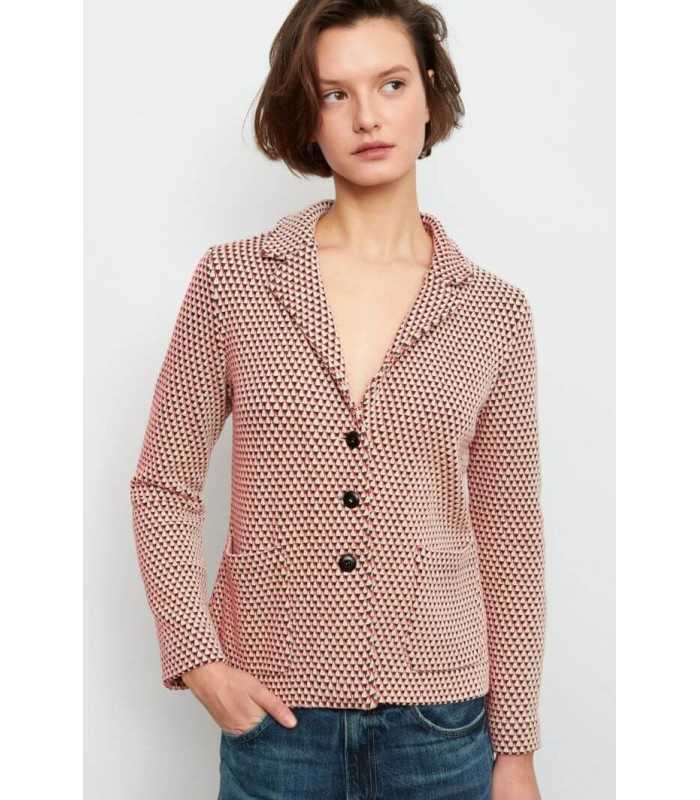 Chaqueta Punto Geométrico Aldo Martins Mujer