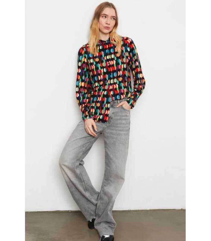 Camisa Estampada Punto Aldo Martins Mujer