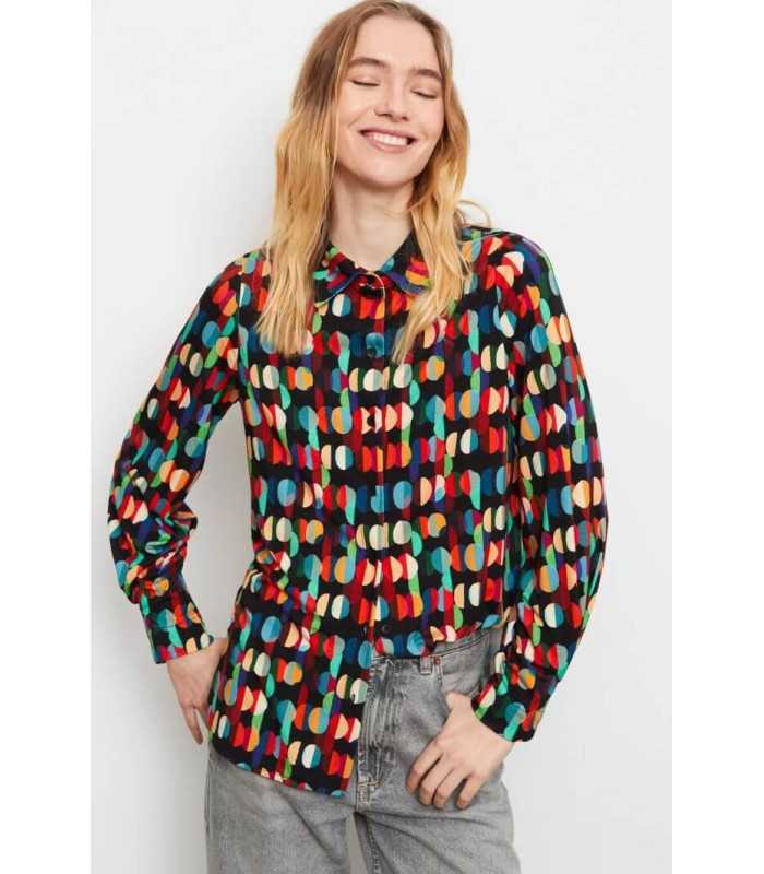 Camisa Estampada Punto Aldo Martins Mujer