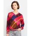 Blusa Fucsia Estampada Aldo Martins Mujer