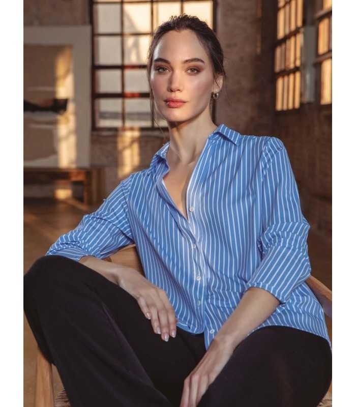 Camisa Básica Elástica Trovels Mujer