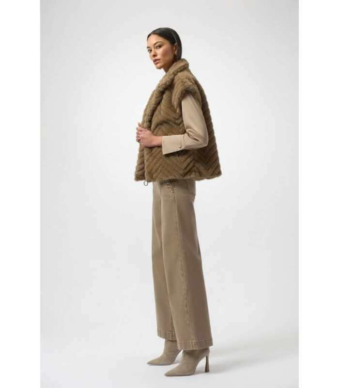 Chaleco Piel Camel Joseph Ribkoff Mujer