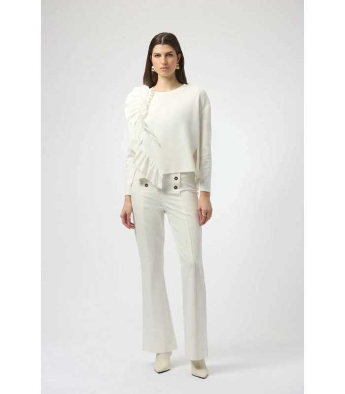 Top Punto Blanco Volante Joseph Ribkoff Mujer
