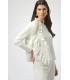 Top Punto Blanco Volante Joseph Ribkoff Mujer