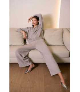 Pantalón Gris Pedrería Joseph Ribkoff Mujer