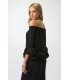 Top Plisado Negro Joseph Ribkoff Mujer