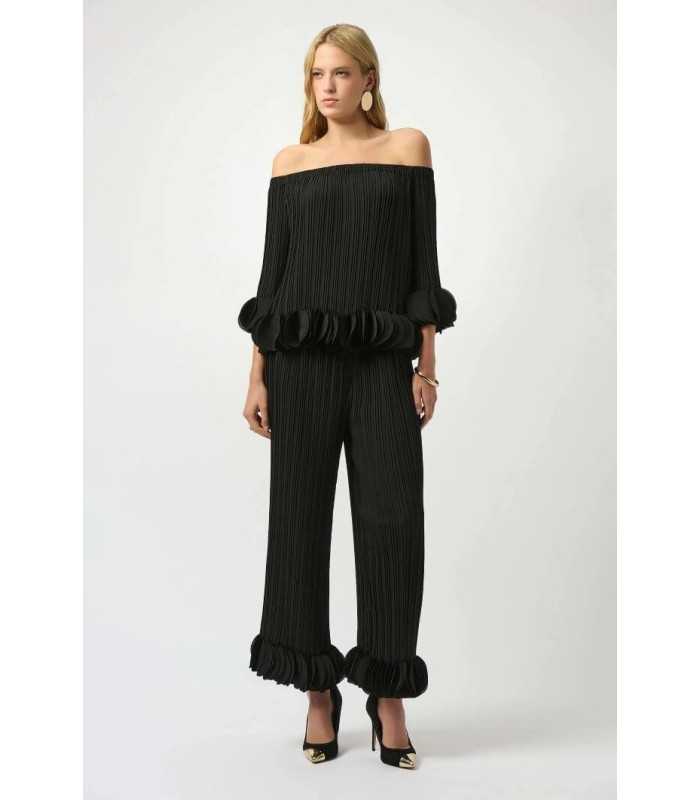 Pantalón Plisado Negro Joseph Ribkoff Mujer