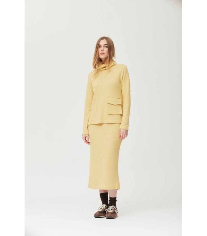 Suéter Negro Bolsillo Oky Mujer