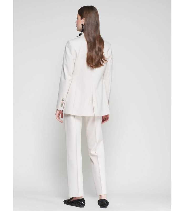 Pantalón Recto Crudo Vilagallo Mujer