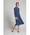 Vestido Geométrico Azul Moskada Mujer