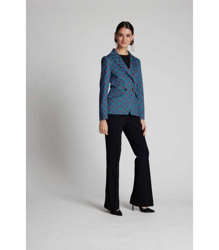 Chaqueta Americana Estampado Geométrico Moskada Mujer