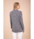 Blazer Gris Espiga Anna Mora Mujer