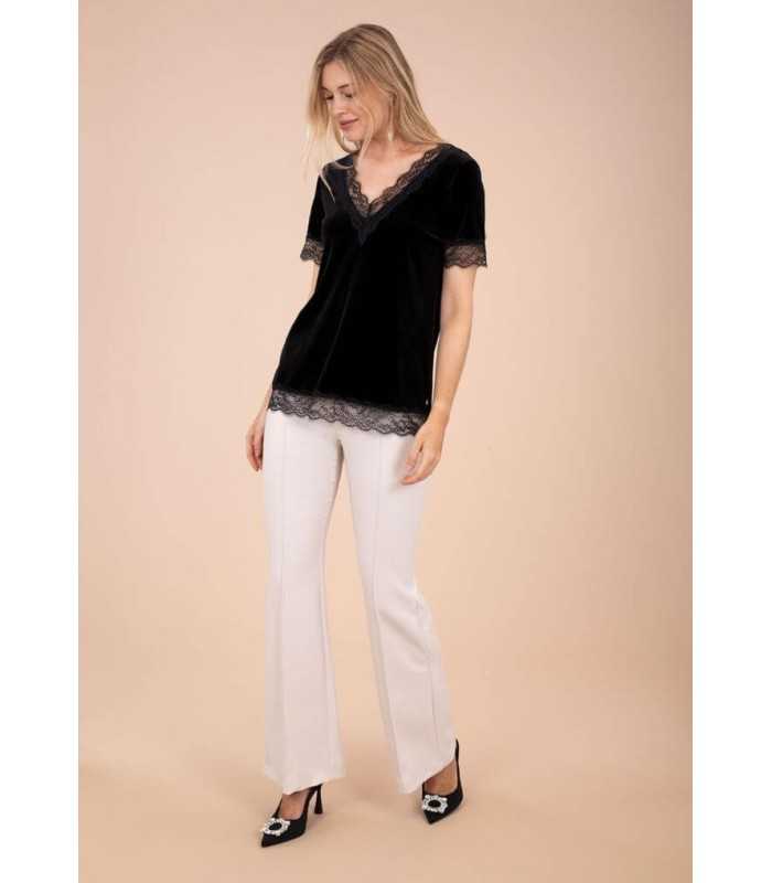 Pantalón Recto Piedra Anna Mora Mujer