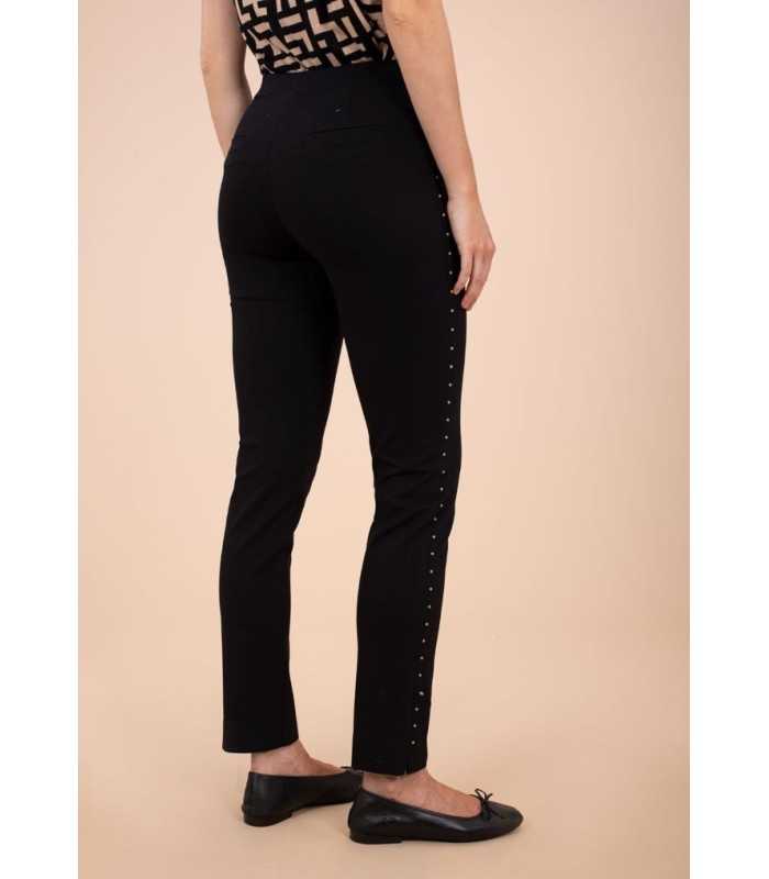 Pantalón Negro Tachas Anna Mora Mujer