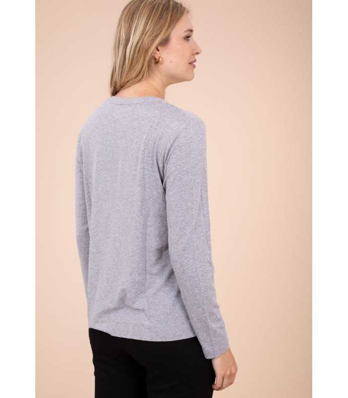 Camiseta Gris Dibujo Anna Mora Mujer