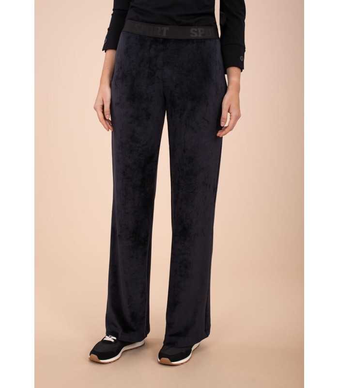 Pantalón Negro Terciopelo Anna Mora Mujer