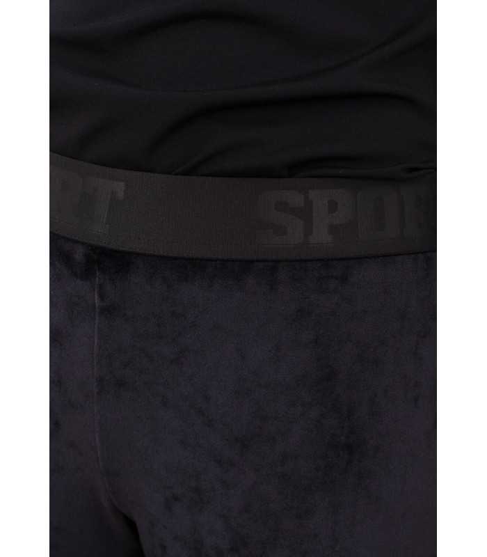 Pantalón Negro Terciopelo Anna Mora Mujer