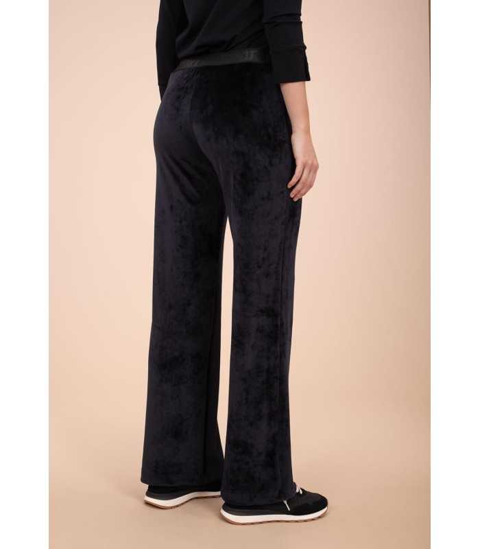 Pantalón Negro Terciopelo Anna Mora Mujer