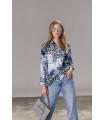Blusa Estampada Azules Carmela Rosso Mujer