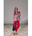 Blusa Animal Print Carmela Rosso Mujer