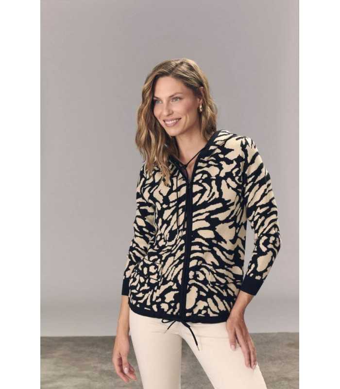 Chaqueta Animal Print Carmela Rosso Mujer