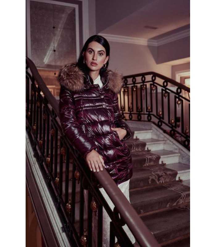 Parka Guateada Granate Donjaz Mujer