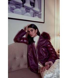 Parka Combinada Tejidos Donjaz Mujer