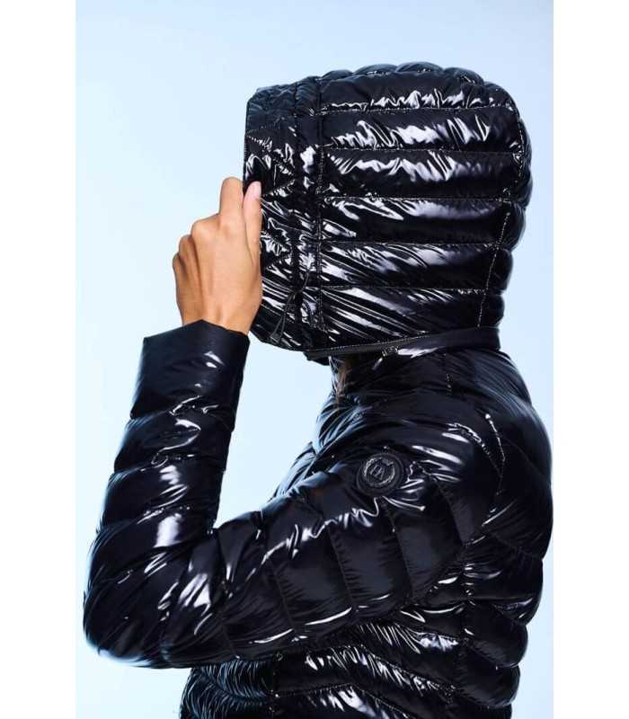 Parka Larga Negro CRIS Henry Arroway Mujer