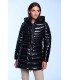 Parka Larga Negro CRIS Henry Arroway Mujer