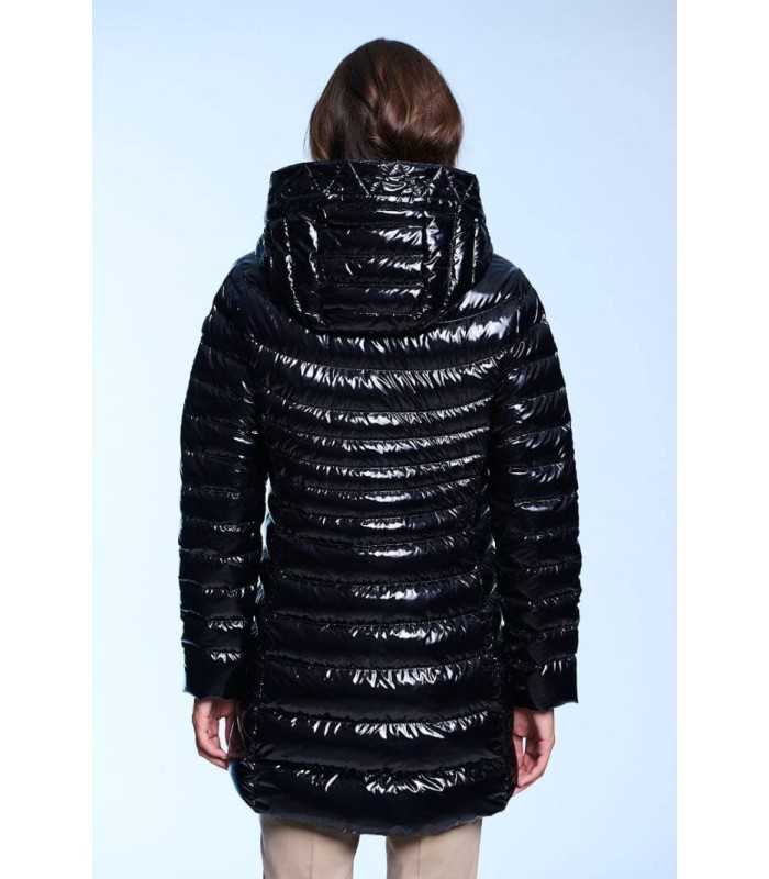 Parka Larga Negro CRIS Henry Arroway Mujer