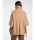 Chaqueta Punto Trenzado Camel Elena Miro Mujer