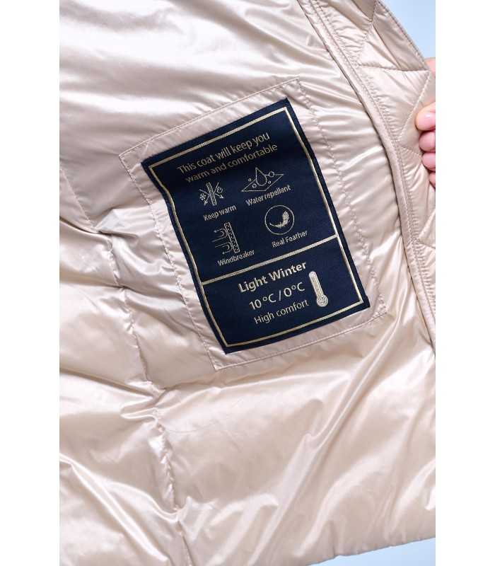 Parka Larga Champagne CRIS Henry Arroway Mujer