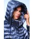 Parka Larga Azul Acero ZOE Henry Arroway Mujer