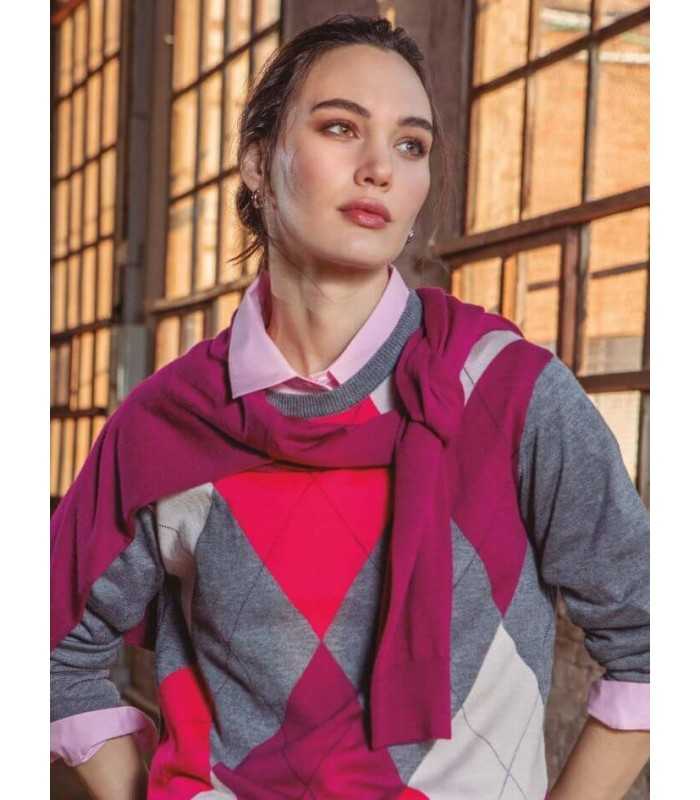 Suéter Rombos Punto Trovels Mujer