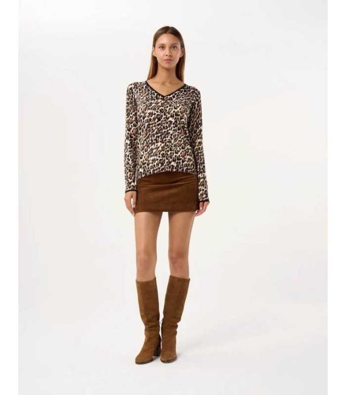 Camiseta Estampada Animal Print Leo&Ugo Mujer