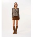 Camiseta Estampada Animal Print Leo&Ugo Mujer