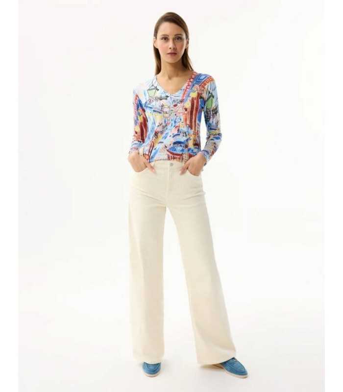 Suéter Estampado Paisaje Leo&Ugo Mujer