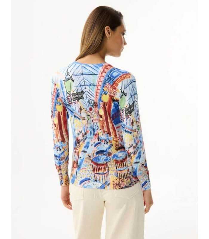 Suéter Estampado Paisaje Leo&Ugo Mujer