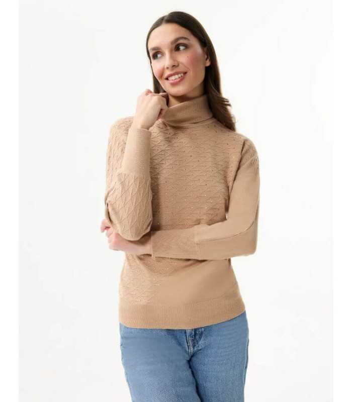 Suéter Camel Básico Leo&Ugo Mujer