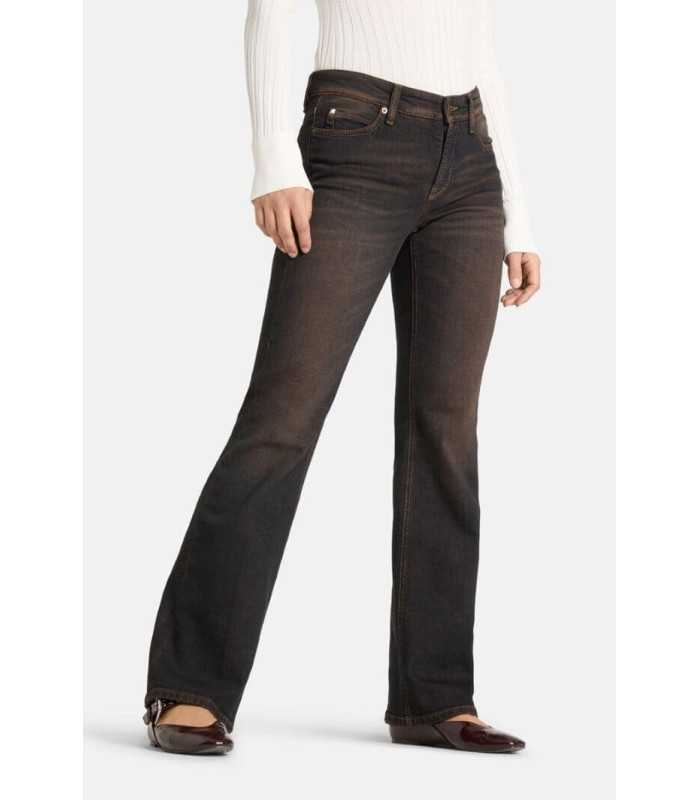 Pantalón PARIS FLARED Marrón Cambio Mujer