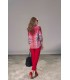 Blusa Animal Print Carmela Rosso Mujer