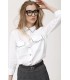 Camisa Blanca Tachuelas Oky Mujer