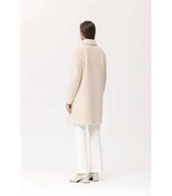 Abrigo Crudo Punto Oky Mujer