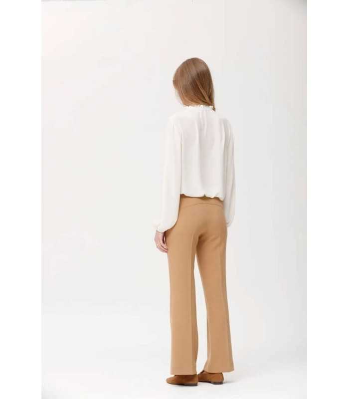 Pantalón Punto Camel Oky Mujer