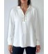 Blusa Blanca Remaches Civit Mujer