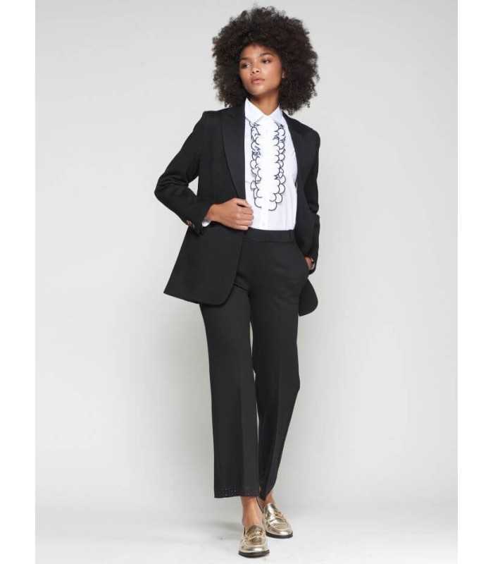 Chaqueta Americana Negra Vilagallo Mujer