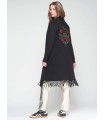 Chaqueta Flecos Bordada Vilagallo Mujer