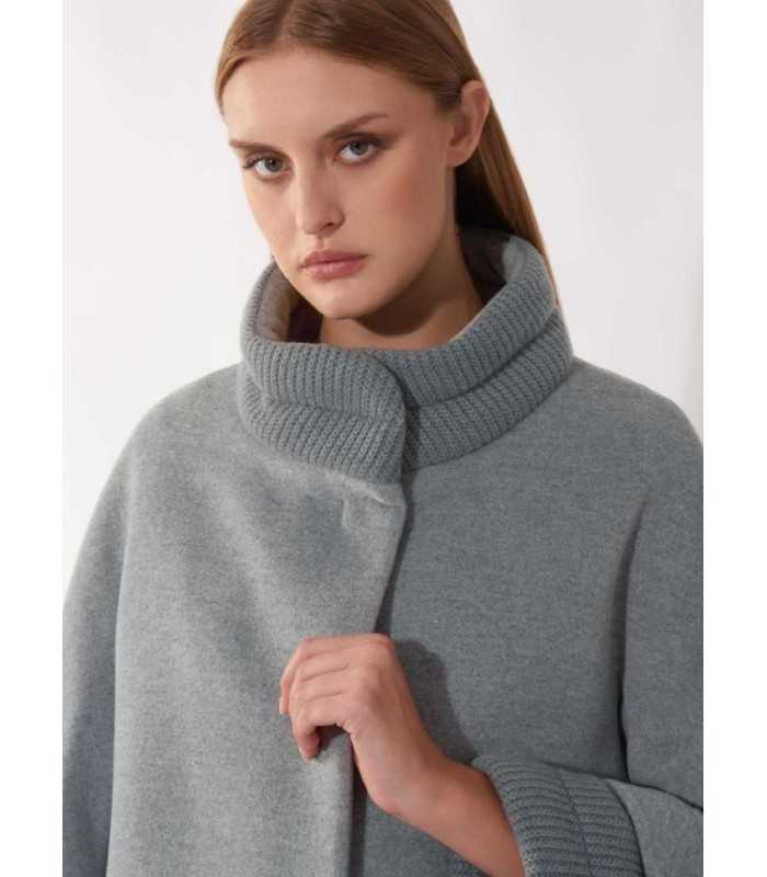 Chaquetón Gris Lana Cinzia Rocca Mujer