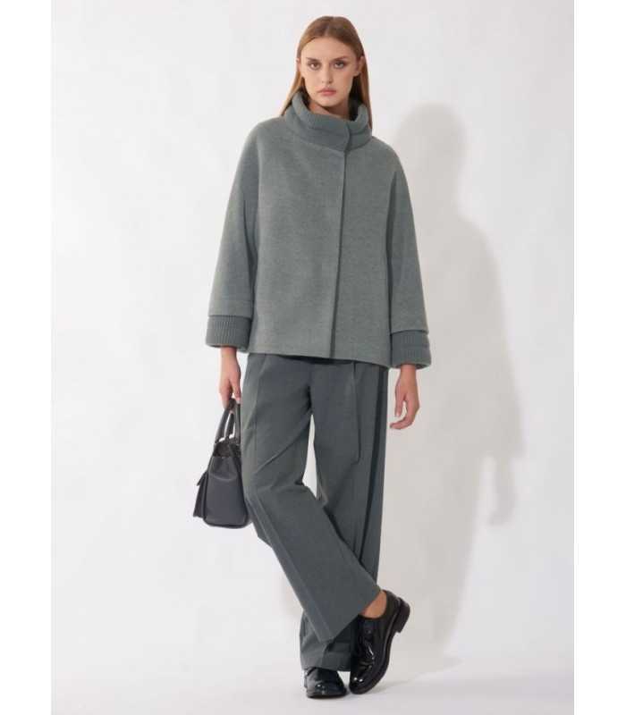 Chaquetón Gris Lana Cinzia Rocca Mujer