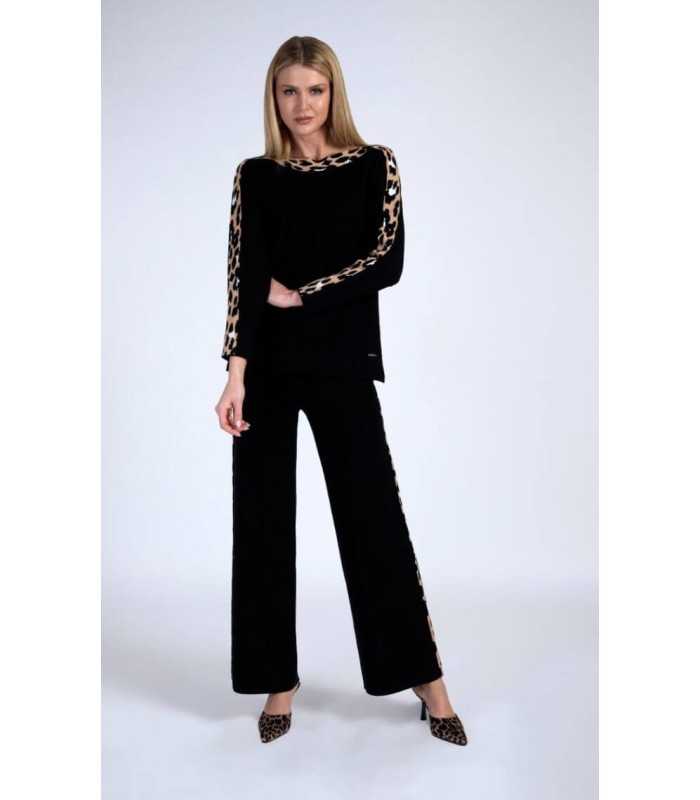 Suéter Banda Animal Print Laftylie Mujer